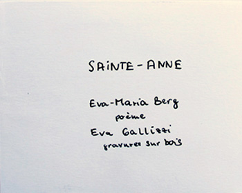 Livre SAINTE ANNE